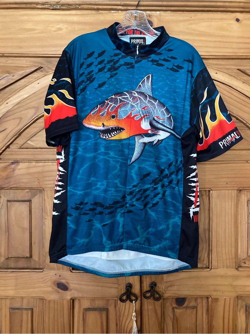 Vintage Unused Primal Bike Shirt- Blue/Orange L